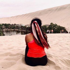 Lulu's Rust Red Head Scarf